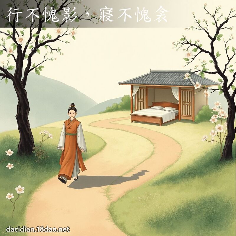 行不愧影,寢不愧衾 配图