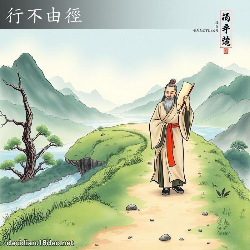 行不由径 配图