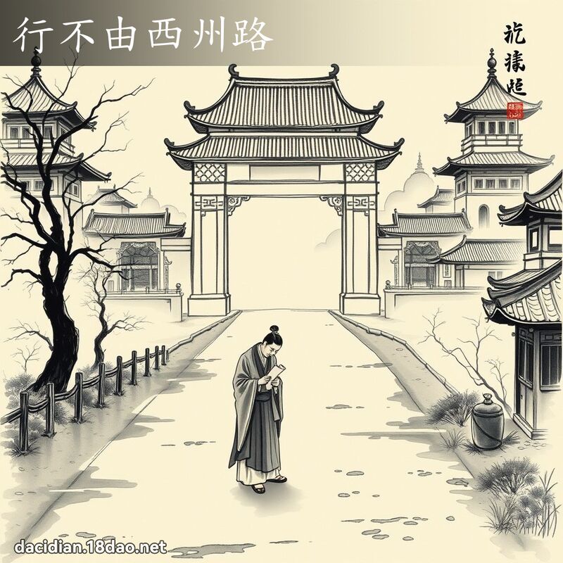 行不由西州路 配图