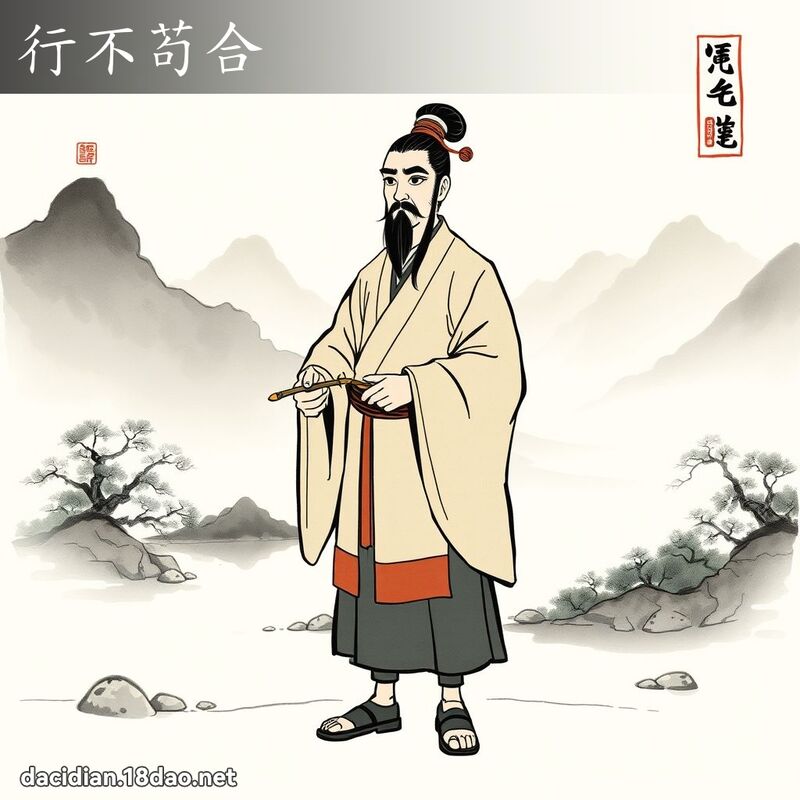 行不苟合 配图