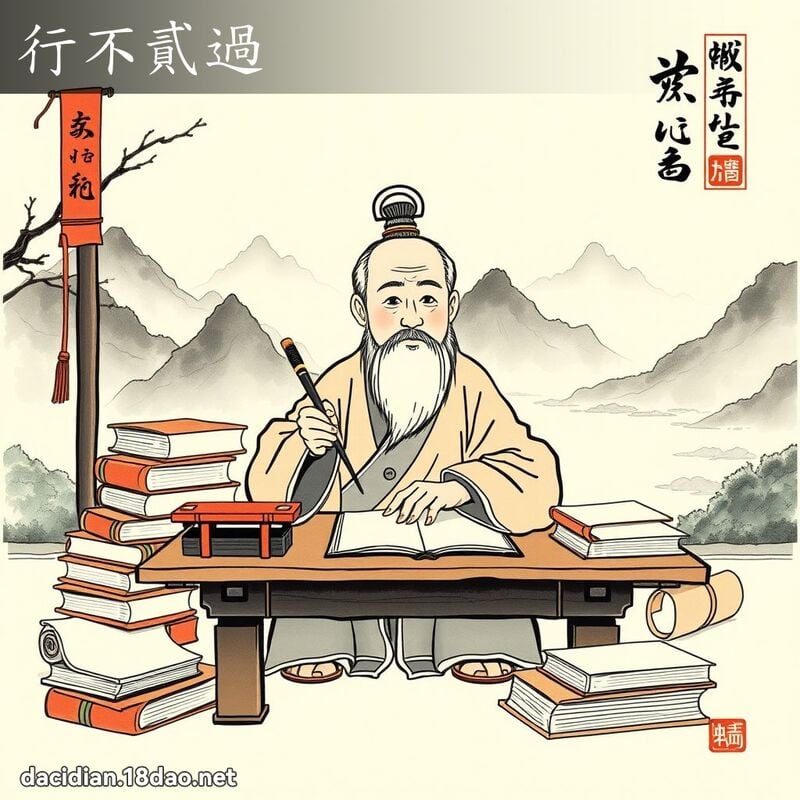 行不贰过 配图