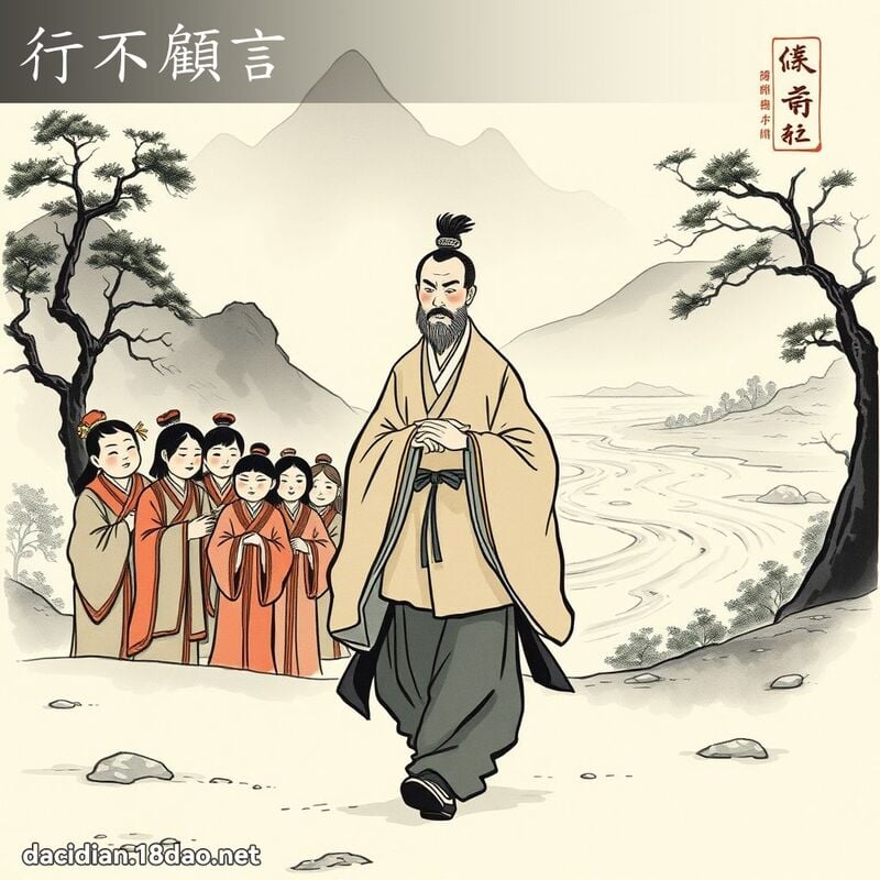 行不顧言 配图