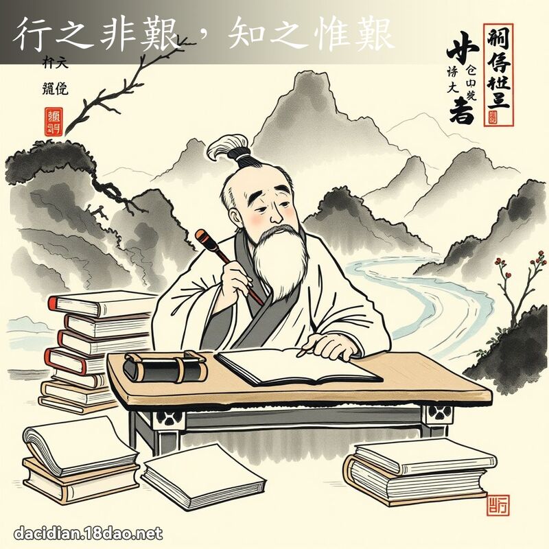 行之非艱,知之惟艱 配图