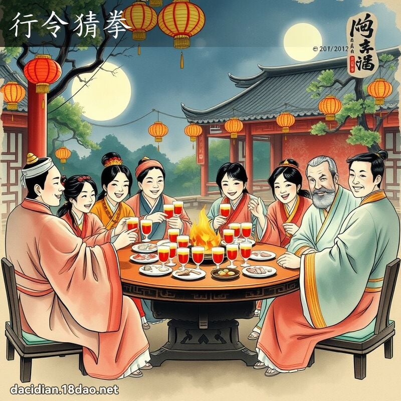 行令猜拳 配图