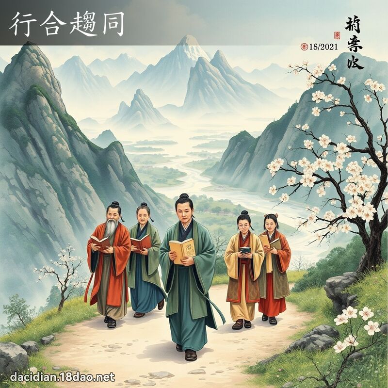 行合趨同 配图