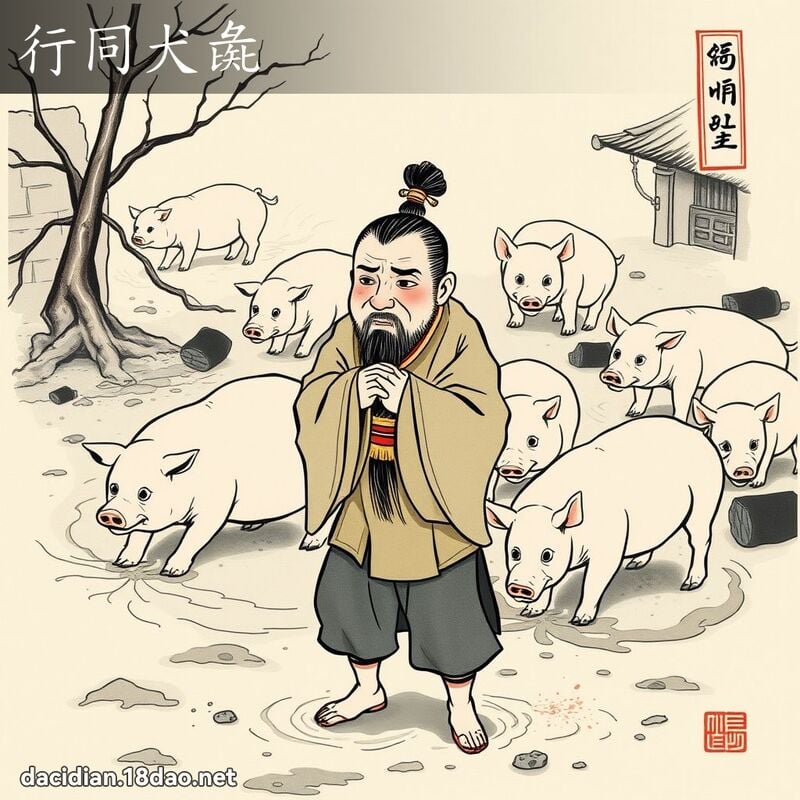 行同犬彘 配图
