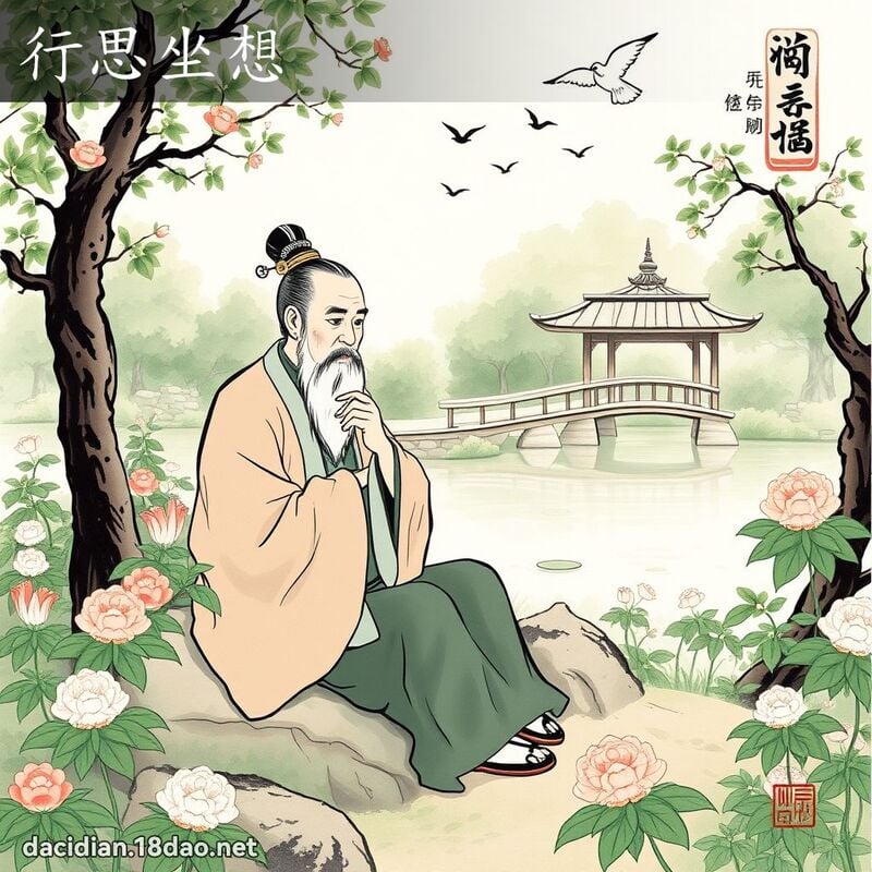 行思坐想 配图