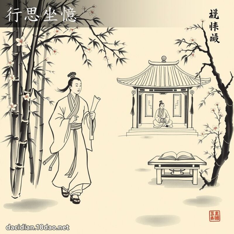 行思坐憶 配图
