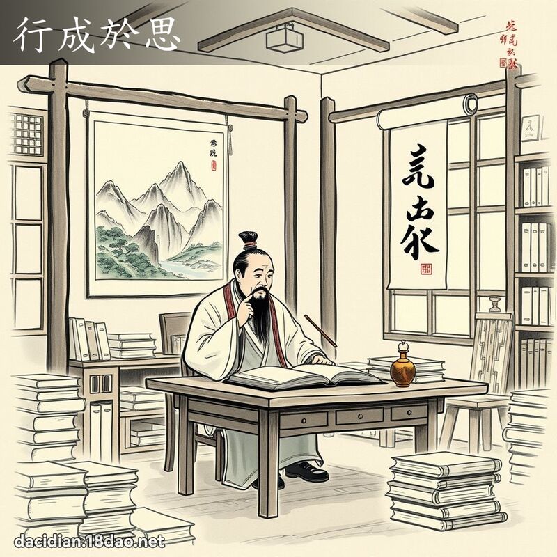 行成於思 配图