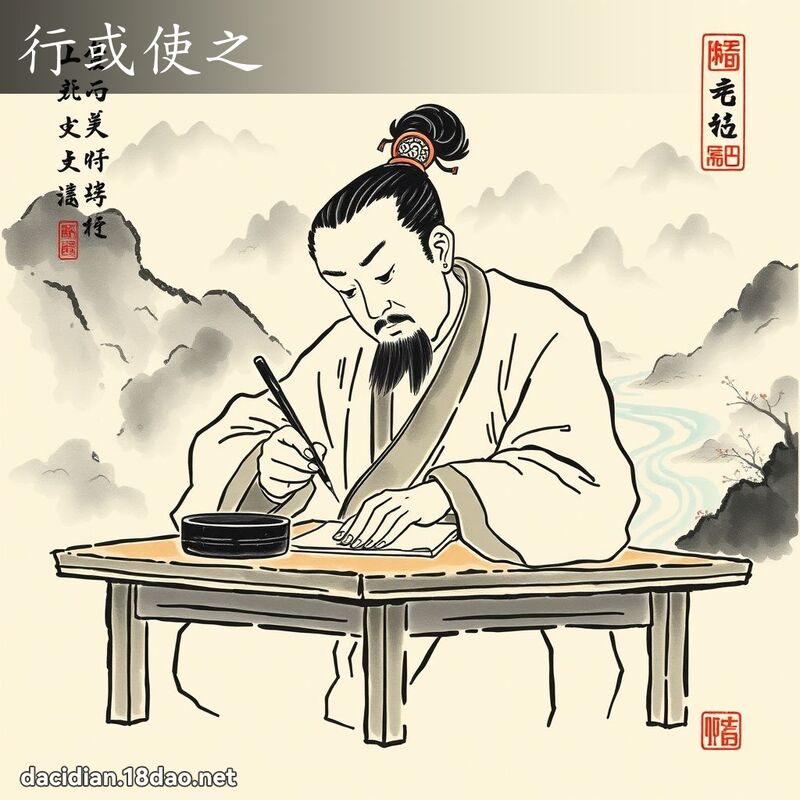 行或使之 配图