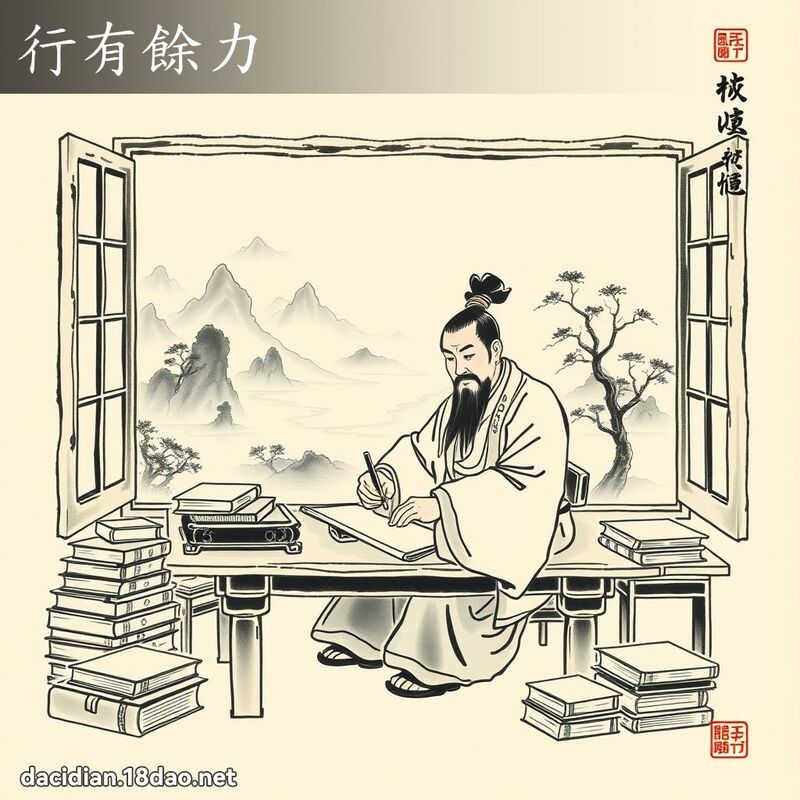 行有餘力 配图