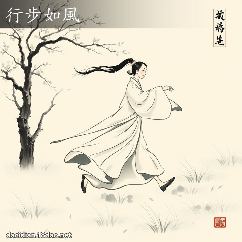 行步如風 配图