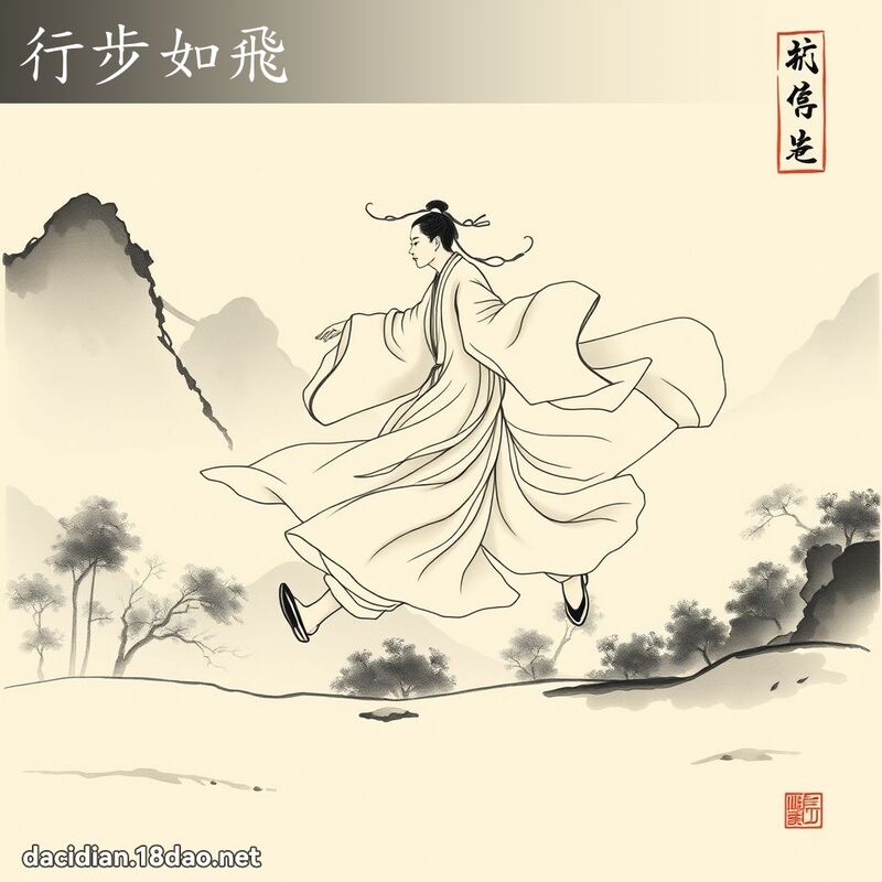 行步如飛 配图