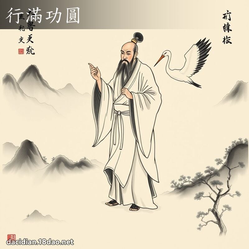 行滿功圓 配图