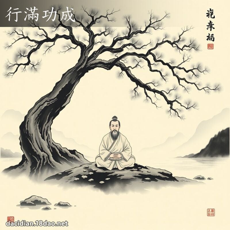行滿功成 配图
