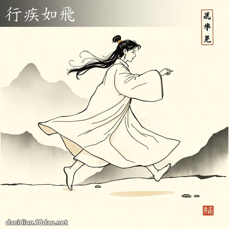 行疾如飛 配图