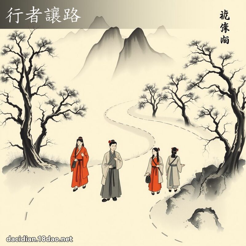 行者讓路 配图