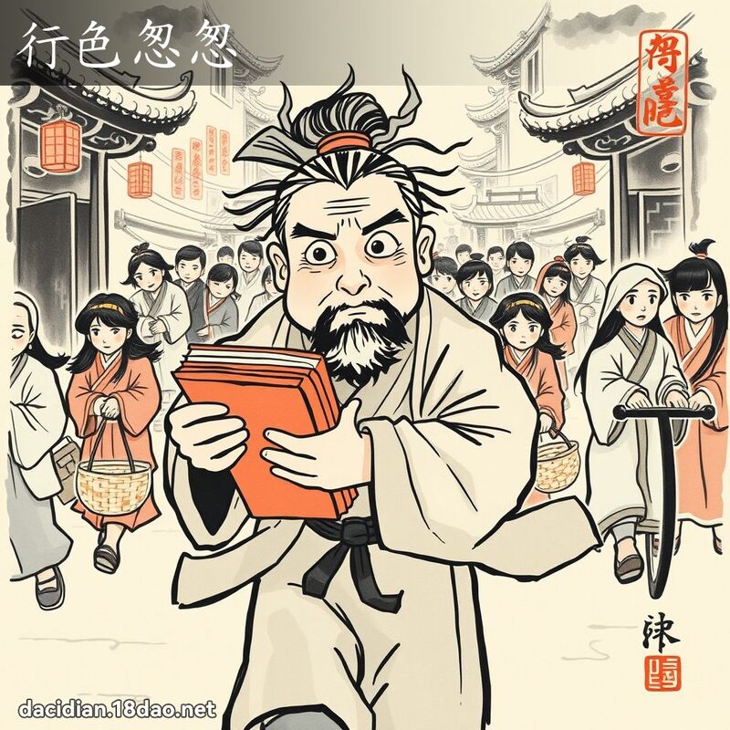 行色怱怱 配图