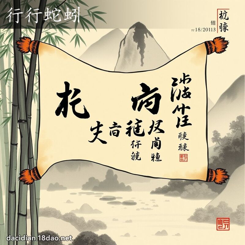 行行蛇蚓 配图