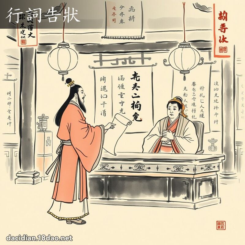行詞告狀 配图