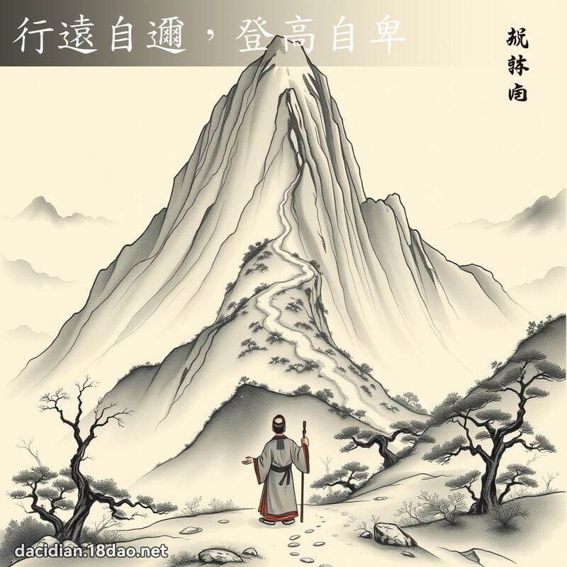 行遠自邇,登高自卑 配图