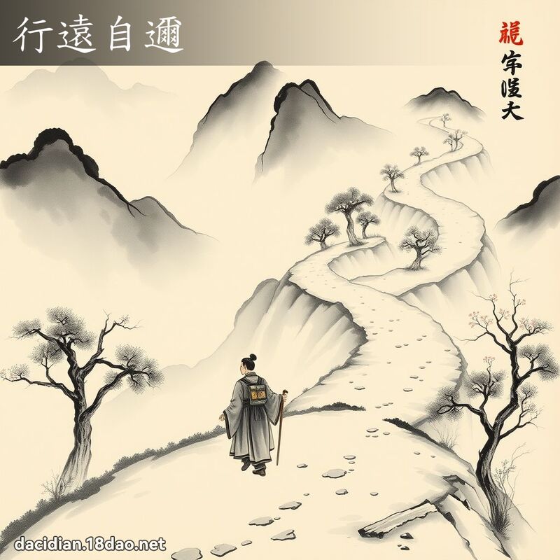 行遠自邇 配图