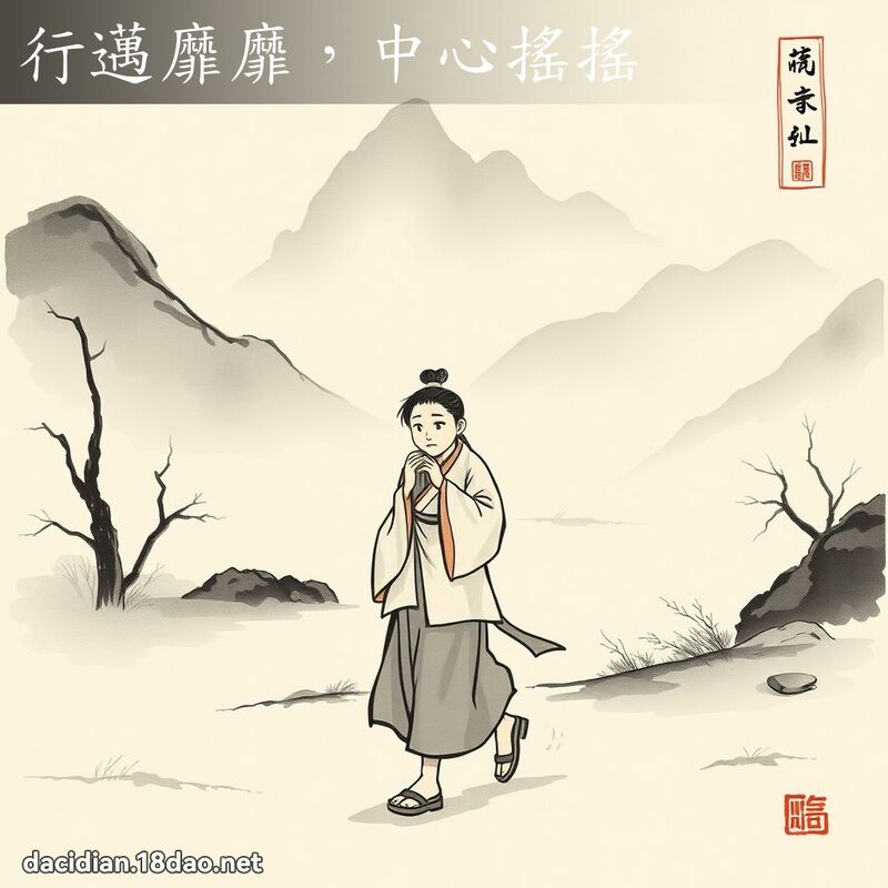 行邁靡靡,中心搖搖 配图