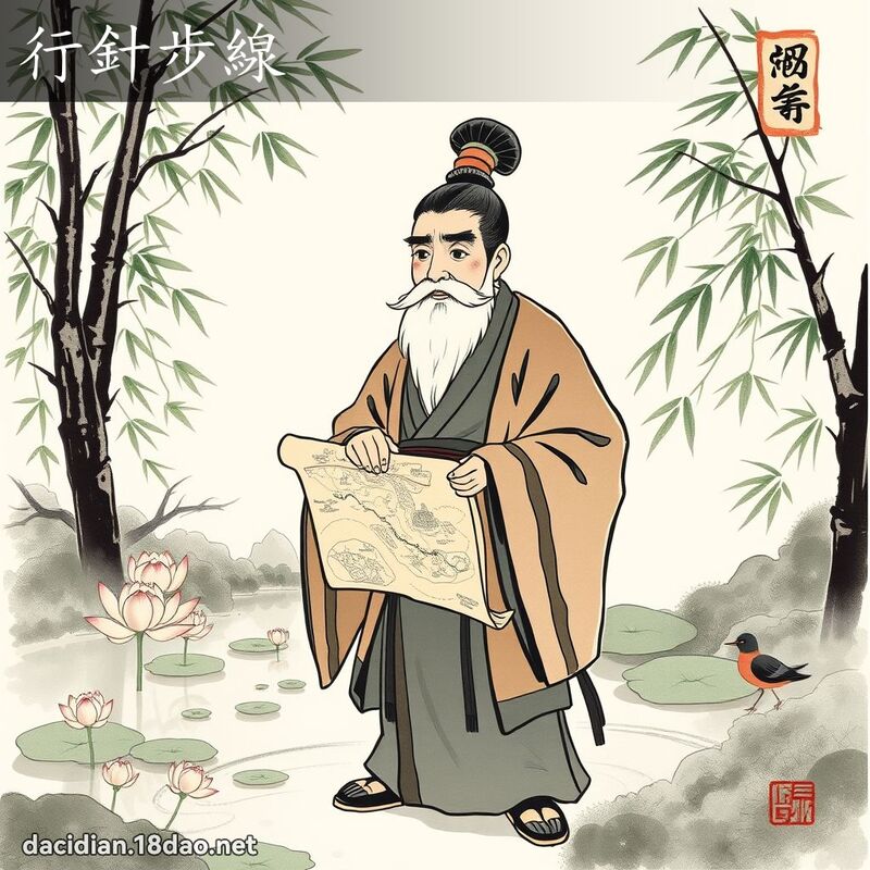行針步線 配图