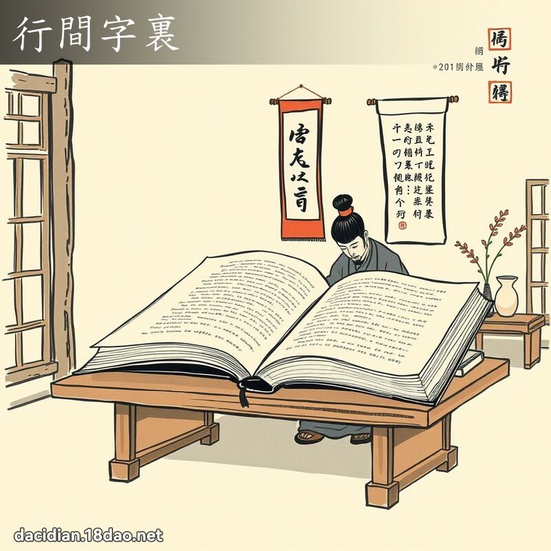 行間字裏 配图