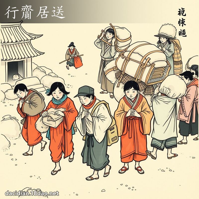 行齎居送 配图