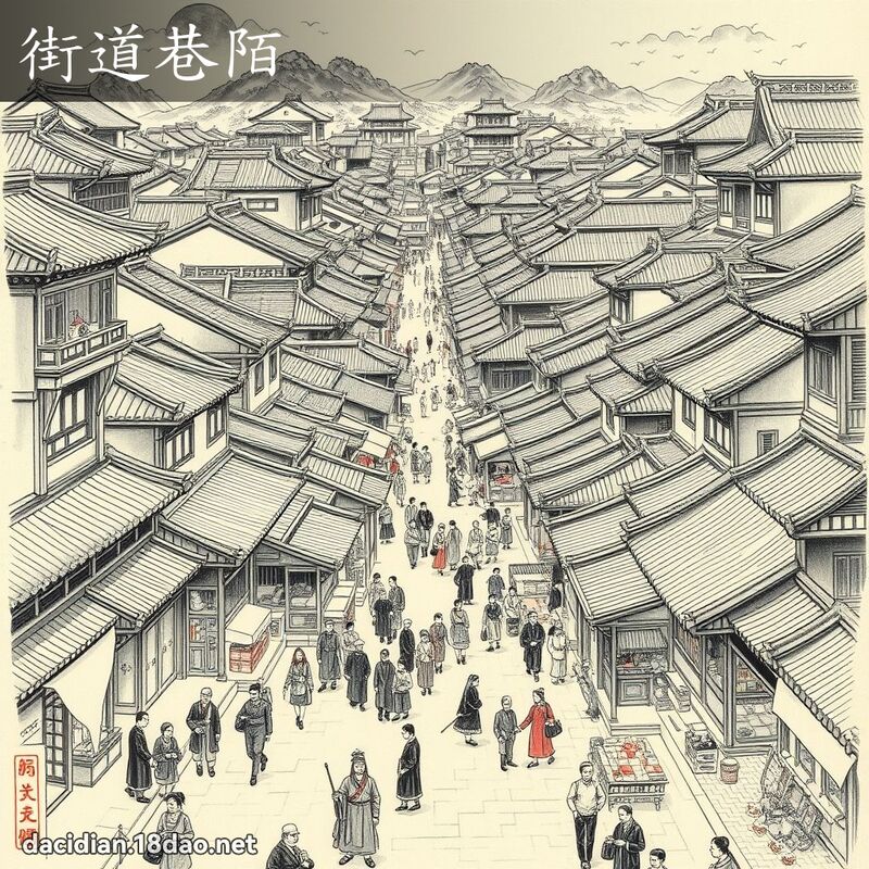 街道巷陌 配图