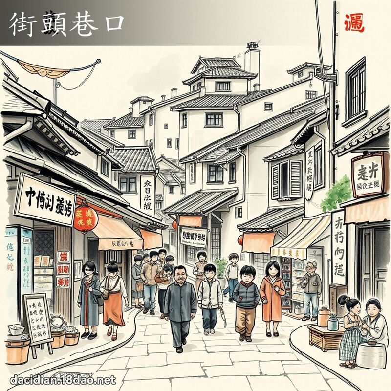 街头巷口 配图