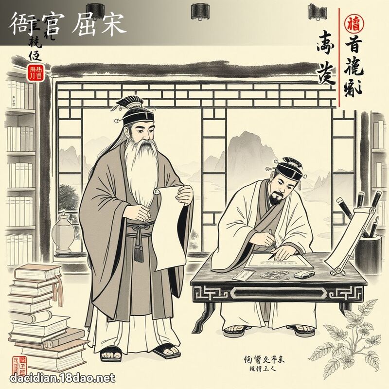 衙官屈宋 配图