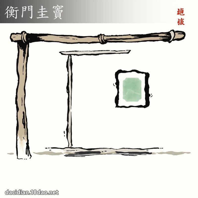 衡门圭竇 配图