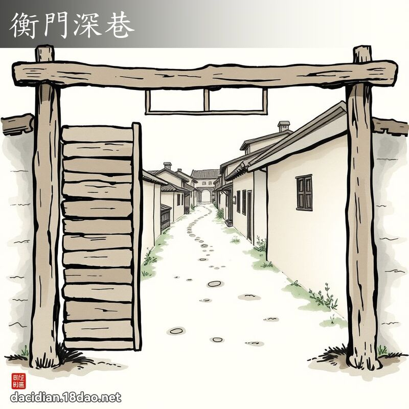 衡门深巷 配图