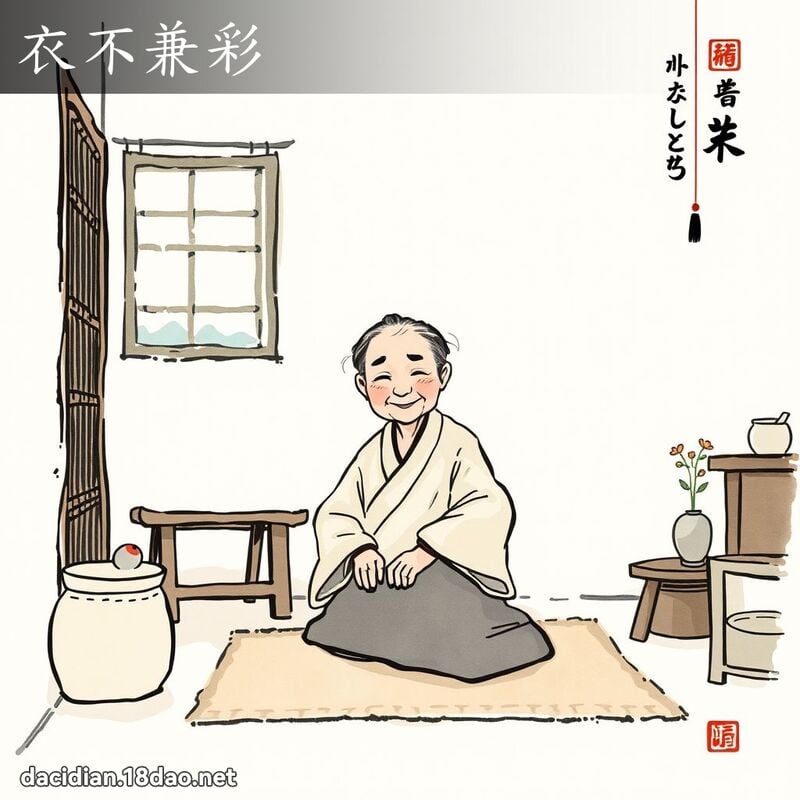 衣不兼彩 配图