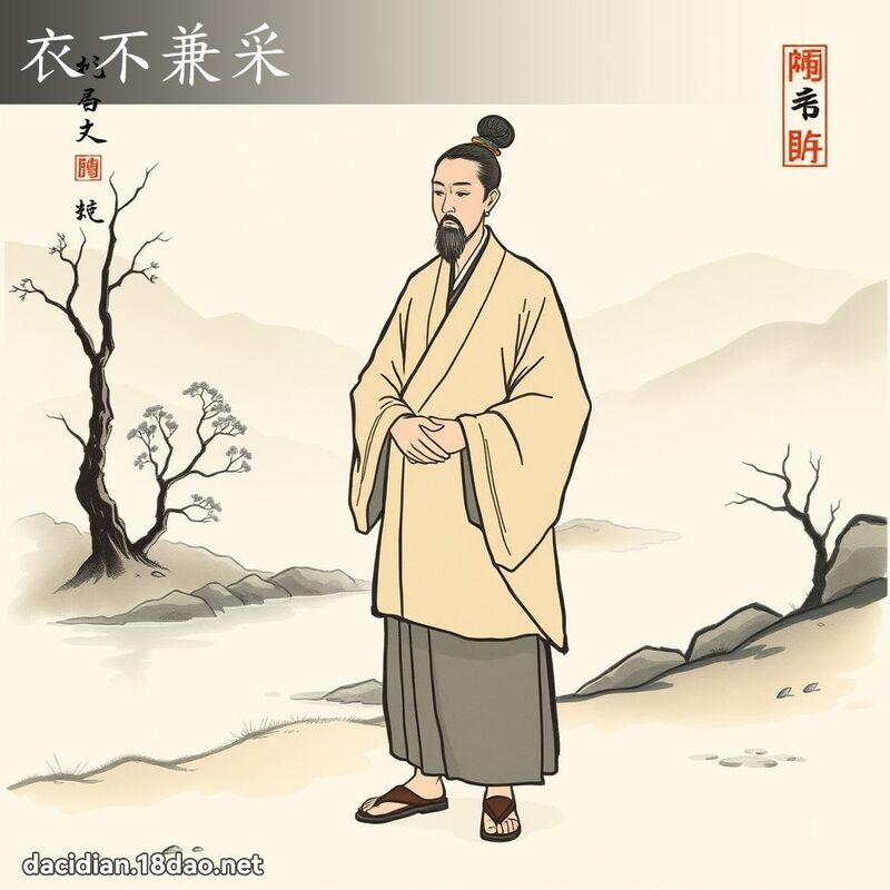 衣不兼采 配图