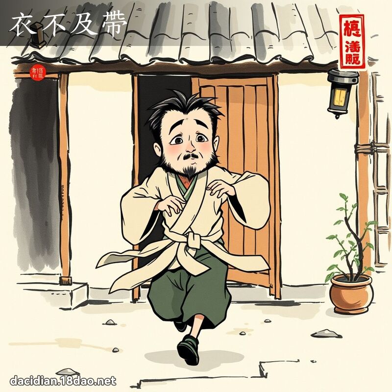 衣不及带 配图