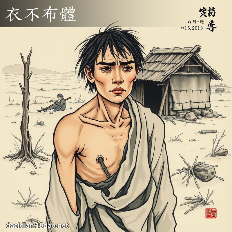 衣不布体 配图