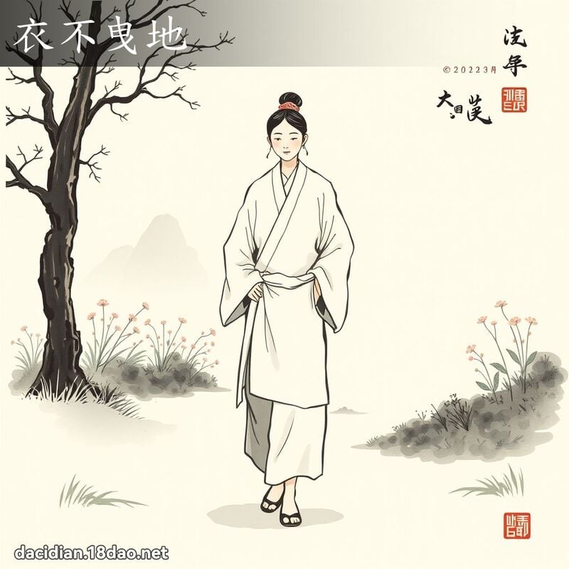 衣不曳地 配图