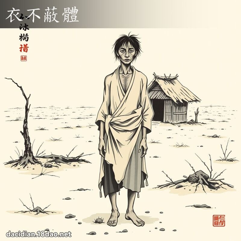 衣不蔽体 配图