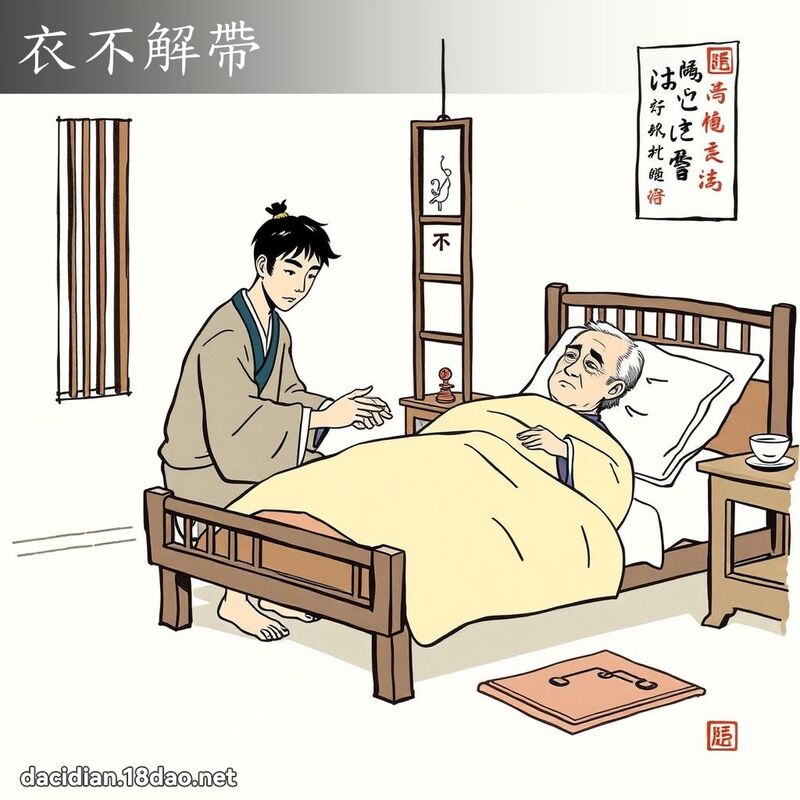 衣不解带 配图