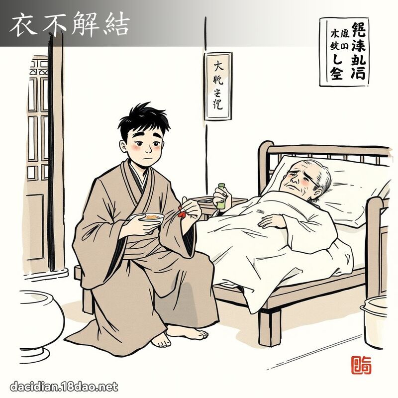 衣不解结 配图