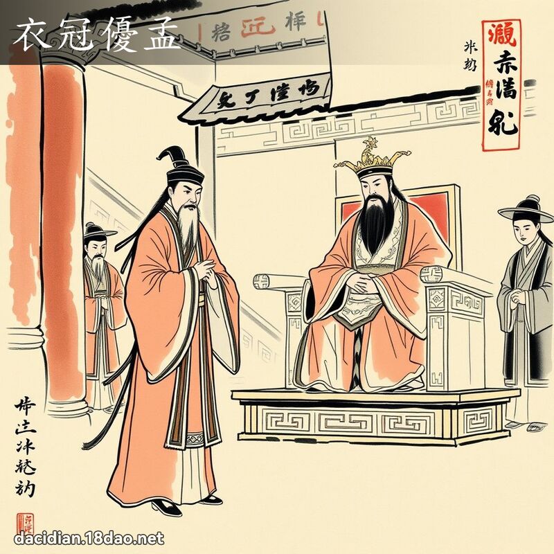 衣冠优孟 配图