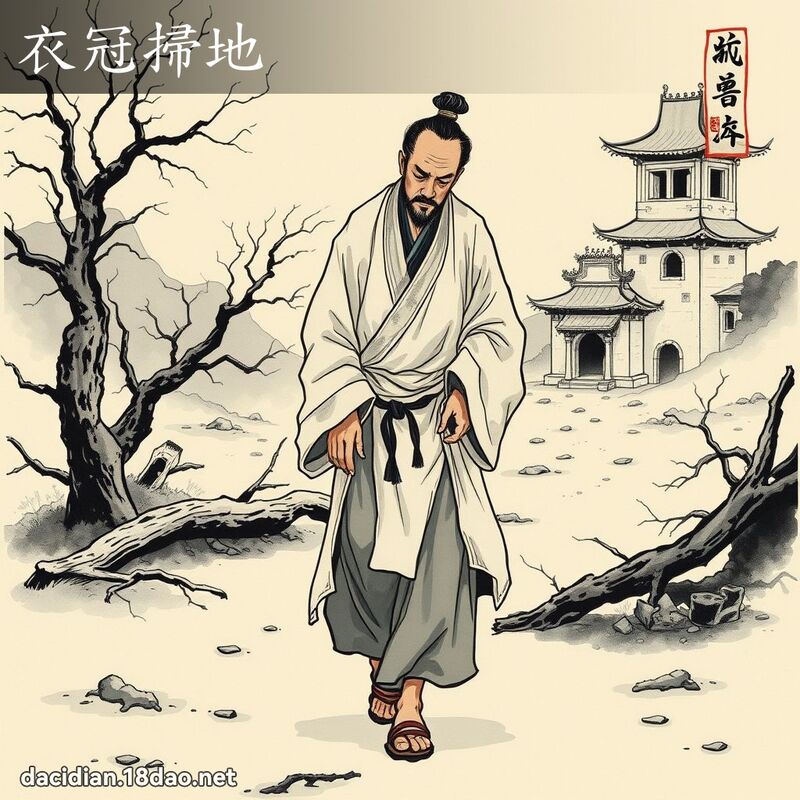 衣冠扫地 配图