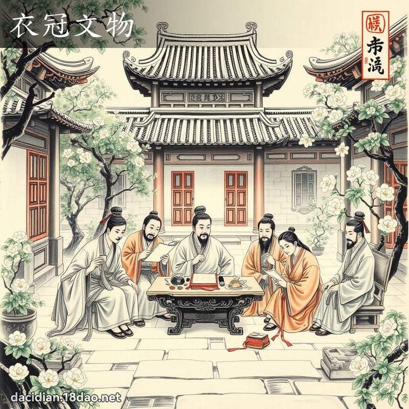 衣冠文物 配图