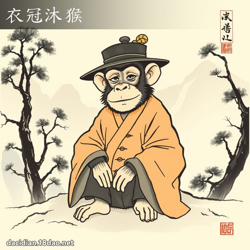 衣冠沐猴 配图
