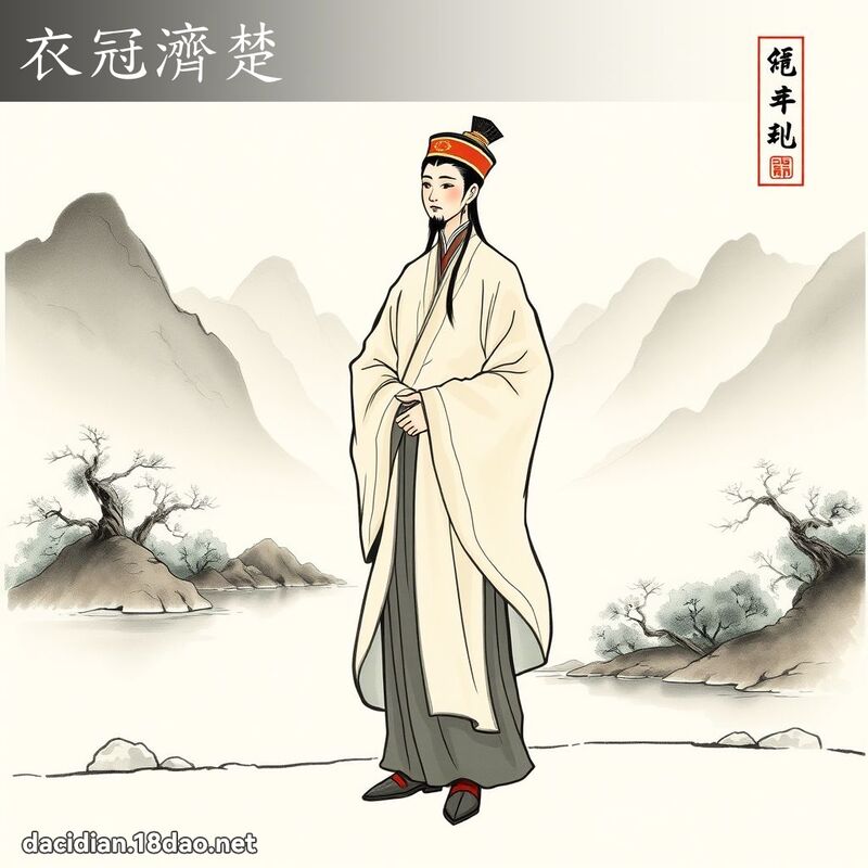 衣冠济楚 配图
