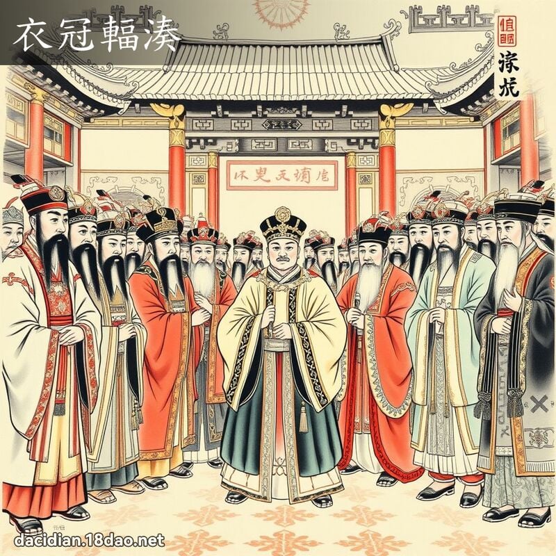 衣冠辐凑 配图