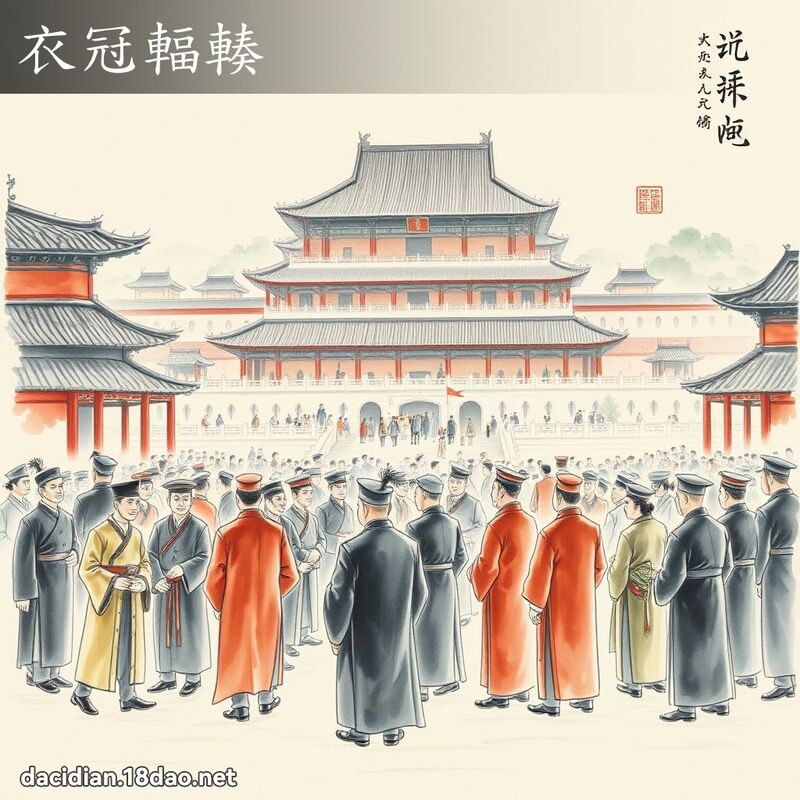 衣冠辐輳 配图